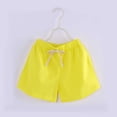 thumbnail image 2 of SROBPTY Teen Girls Summer Shorts Solid Elastic Waist Loose Breathable Pants for 2-18Y, 2 of 5