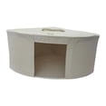 thumbnail image 4 of Cesta de almacenamiento de esquina triangular, contenedor portátil para ropa de interior, ideal para el dormitorio. 38cmx38cmx23cm Beige, 4 of 9