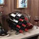 thumbnail image 5 of Soporte para vino, soporte para bodega de vinos, estante de diseño de metal para 7 botellas para cocina, comedor, bar, 5 of 6