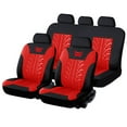 thumbnail image 2 of Universal Car Seat Covers Set Full Protection 9-Piece Set - Non Slip Design Comfortable Driving(Red), 2 of 2