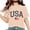 B-Orange, variant on Independence Day T Shirts for Women Fourth of July T Shirts Women American Flag Shirts for Women Memorial Day Womens Tops 4th of July Womens Tee Printed Short Sleeved Round Neck T-Shirt Top