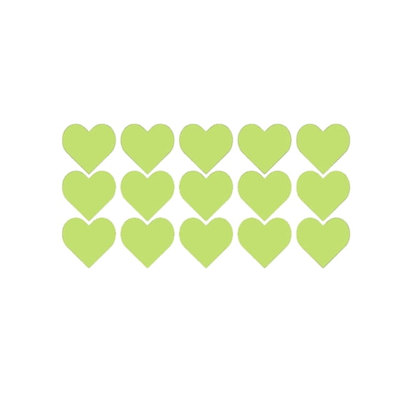 Gqtwoy Valentine's Day Light-up Heart-shaped Wall Stickers, Fluorescent PVC Wall Decals for Bedroom, Living Room & Office, Romantic Glow-in-the-Dark Decorative Stickers for Holiday Decor