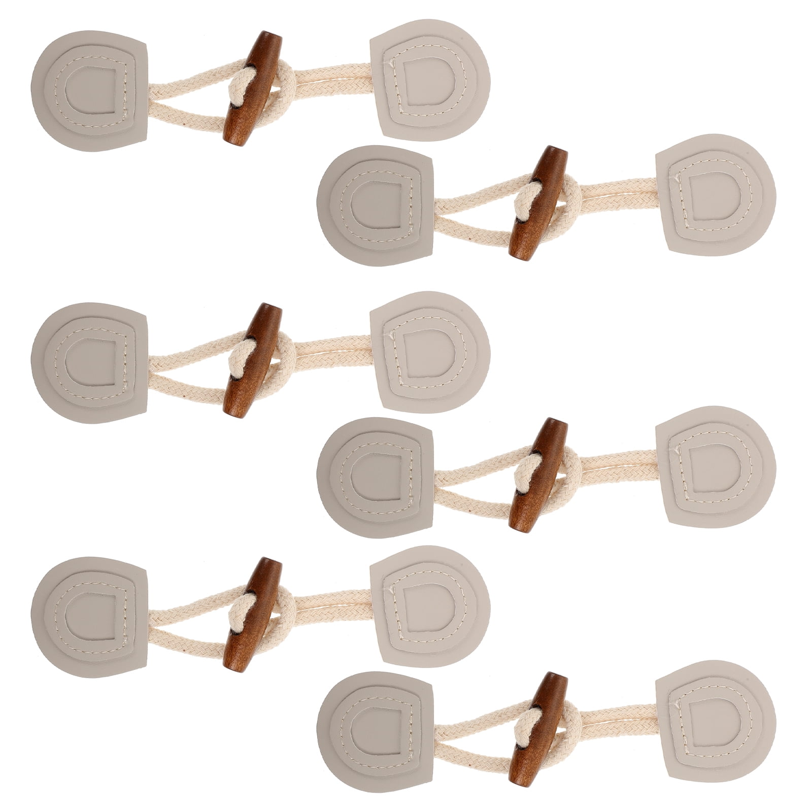 Buttons Toggle Leather Coat Button Closure Buckle Sew Horn Sewing