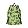 thumbnail image 3 of Balery Avocado With Seeds Vintage Canvas Backpack for Men and Women - Large Capacity, Durable Travel Laptop Bag for School, Work, Hiking, and Outdoor Activities, 3 of 7