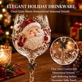 thumbnail image 4 of Christmas 3D Wine Glass Collection Gift Box Set,3D Christmas Glassware with Raised Holiday Designs,Festive Christmas Glass Cups for Wine,Drinks,Party and Home Decor(A5), 4 of 7