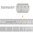 thumbnail image 4 of Steel Ruler 20cm 8 Inch & 40cm 16 Inch Metal with Conversion Table, 2 Pieces, 4 of 6