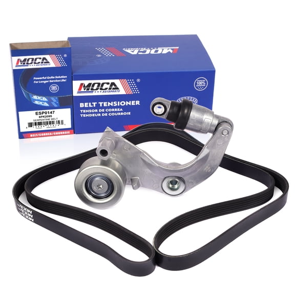 MOCA AUTOPARTS Serpentine Belt Drive Component Kit Fit for 2013-2015 Acura ILX 2.0L & 2012-2015 Honda Civic 1.8L