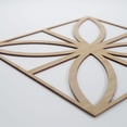 thumbnail image 5 of Ekena Millwork 23 3/8"W x 23 3/8"H x 1/4"T Large Swansea Decorative Fretwork Wood Wall Panels, Hickory, 5 of 18