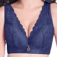 thumbnail image 2 of dmqupv Womens Bras Full Cup Thin Underwear Plus Size Five Wireless Sports Bra Lace Bra Cover Cup Large Size Vest Bras B Size 44/100D, 2 of 5