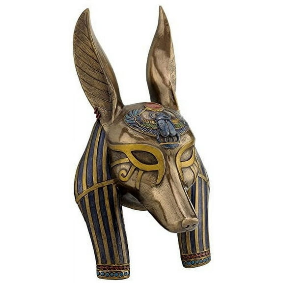Anubis Mask Egyptian Wall Plaque Sculpture