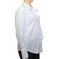 thumbnail image 4 of Michael Michael Kors Long Sleeve Bow Neck Striped Blouse Shirt (Adriatic Blue, Large), 4 of 4