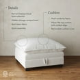 thumbnail image 3 of Nathan James Chelsea Modern Cloud Ottoman, Corduroy Upholstered Ottoman with Storage, Pearl White, 3 of 6