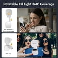 thumbnail image 3 of Yippzo Magnetic Selfie Light Compatible with MagSafe, Multiple Folding LED Phone Photo Beauty Fill Ring Lighting with Mirror for Zoom Makeup Photo Recording, 3 of 9