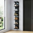 thumbnail image 5 of Fairy Black Wall Mounted Display Shelf with LED Lights, 7-Level Floating Storage Rack for Bedroom, Living Room, Closet Decor, 5 of 7