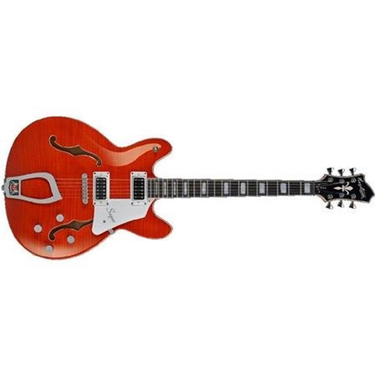 Hagstrom Super Viking Flame Maple Electric Guitar Mandarin