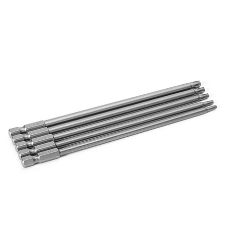 

5 Pcs/Set 150mm T10-T30 Long Magnetic Torx Electric Screwdriver Drill Bits Kit