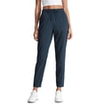 thumbnail image 1 of Pantalones CRZ YOGA para mujer, joggers tobilleros elásticos de 27" azul marino, 1 of 6