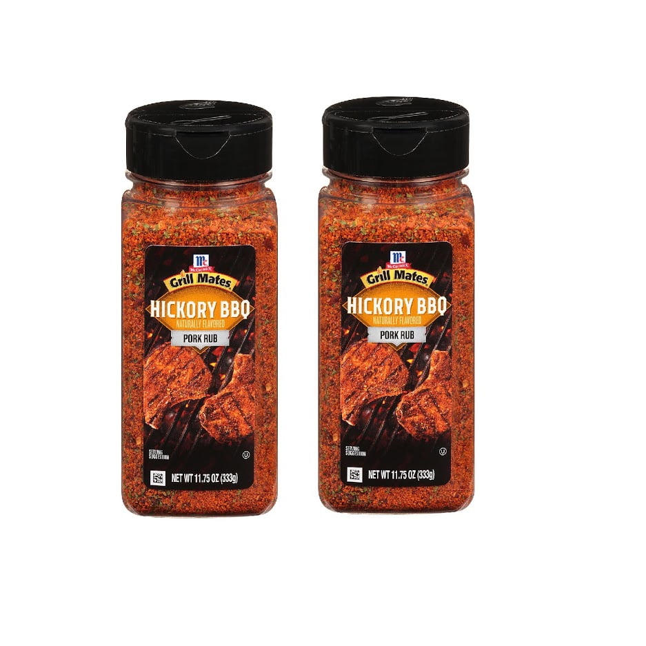 2 Packs of McCormick Grill Mates Hickory BBQ Pork Rub (11.75 oz.ea
