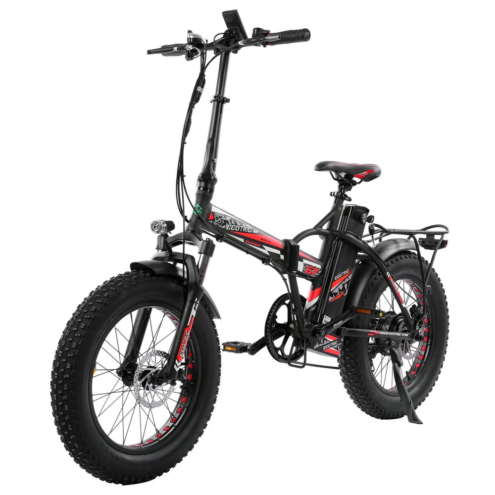 20" 48V 15AH Folding Electric Fat Tire Bicycle Bike City Ebike Black w