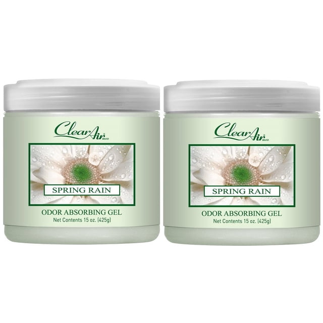 Gel absorbente de olores Clear Air con aroma a lluvia primaveral, 450 ml, 2