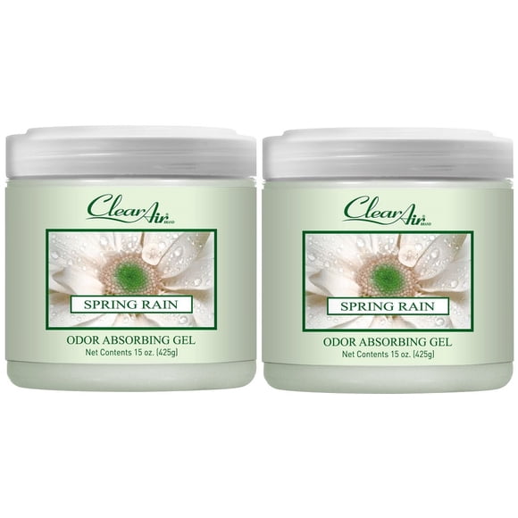 Gel absorbente de olores Clear Air con aroma a lluvia primaveral, 450 ml, 2