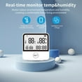 thumbnail image 4 of Smart Home Tuya Smart WiFi Temperature And Humidity Detector Temperature And Humidity Sensor Smart Linkage Alarm Phone APP Remote Monitoring With And Date, 4 of 9