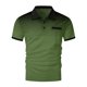 thumbnail image 4 of Eres Más Que una Camisa de Puntuación de Prueba Polka Gradiente Botón de Solapa, Deporte de Manga Corta Top de los Hombres, 4 of 5