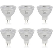 Simba Lighting LED MR16 5W 35W-50W Halogen Replacement Bulbs 12V GU5.3 BiPin 2700K Soft White 6-Pack