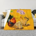 thumbnail image 1 of Fotbe The Chicken Family Manta de Franela con Estampado, Manta Ultrasuave para Cama, Sofá, Auto, Hipoalergénica y Antibolitas-50"x40", 1 of 6