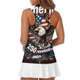 thumbnail image 5 of HUIACONG Golf Tank with Patriotic Bald Eagle Pattern, Workout Tank Tops with Half Zip Neck Collar for Outdoor Sports and Casual Wear, 5 of 7