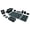 Green, variant on BERPET 11-Piece PU Leather Desk Organizer Set with Desk Pad & Tray