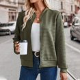 thumbnail image 2 of Lixiuxyad Lightweight Jacket Women's Casual Zip Up Long Sleeve Jacket Outerwear Green, 2 of 6