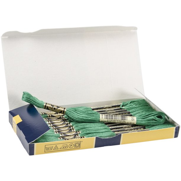 DMC 8.7 Yd 6Strand Medium Emerald Floss Cotton Green Embroidery