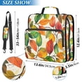 thumbnail image 2 of FORMRS Zipper Binder with Shoulder Strap 2-inch Ring 500 Sheet Capacity File Bag, Beige Leaves, 2 of 5