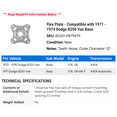 thumbnail image 2 of Flex Plate - Compatible with 1971 - 1974 Dodge B200 Van Base 1972 1973, 2 of 2