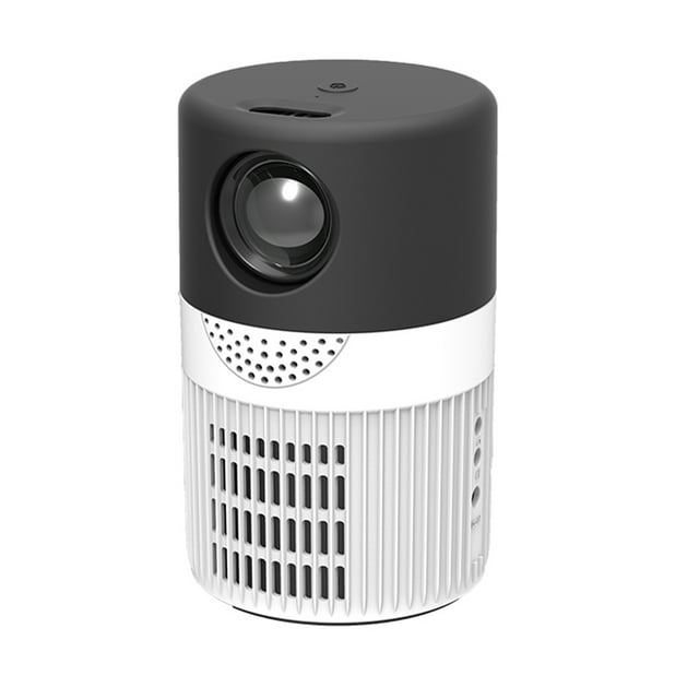 Mini proyector LED de 30 W, consola de juegos para dormitorio, máquina de proyección de vídeo con Control remoto compatible con HDMI, equipo Electrónica Blanco negro enchufe del Reino Unido