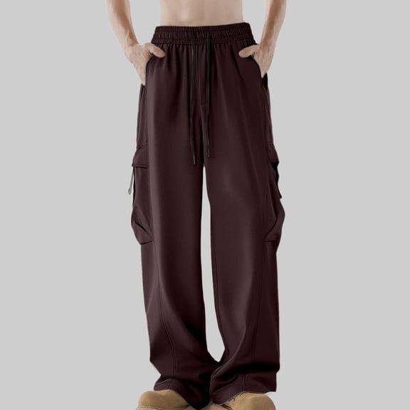 Sweatpants for Men Elastic Waist Straight Leg Sweatpants Men's Joggers Mens Running Pants Casual Pants for Men