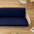 thumbnail image 2 of MoNiBloom Solid Futon Cover Slipcover Fit 6"- 8" Futon Mattresses Navy Blue, Twin Size 39x75 Inch, 2 of 9