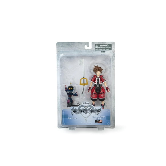 Kingdom Hearts Valeur Forme Sora & Soldat Figurine d'Action Exclusive - Lot de 2