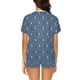 thumbnail image 2 of Conjunto de pijama corto para mujer con estampado de Scottish Terriers LKS307, 2 of 4