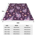 thumbnail image 3 of Bixox Fleece Blanket Snake And Flower Pattern Super Soft Double-Sided Microfiber Flannel Blanket for Sofa, Bed, Couch,Suitable for All Seasons - 50"x40", 3 of 5