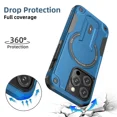 thumbnail image 4 of For Magsafe Stand Invisible Support Phone Case for IPhone 16 14 11 13 12 15 Pro Max Plus Wireless Charging Hard Anti-fall Cover black For iphone 15 Plus, 4 of 6