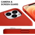 thumbnail image 4 of IBAOLEA Compatible with iPhone 12 Pro Max Case 6.7 inch, Liquid Silicone Full Body Protection Cover Case with Soft Microfiber Cloth Lining for iPhone 12 Pro Max 2020, Red, 4 of 7