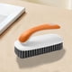 thumbnail image 4 of Cepillo de lavandería para ropa, baño, azulejos, cocina | Herramienta de limpieza multiusos Plástico Azul Naranja Gris - Mango ergonómico, cerdas duraderas, 5.12"x2.17"x2.76" Diseño colgante, 4 of 6
