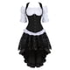 thumbnail image 3 of Ropa Steampunk Disfraz Steampunk para mujer Vestido con corsé debajo del busto Blusa renacentista de talla grande Disfraz de pirata medieval para Halloween, 3 of 5
