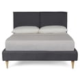 thumbnail image 3 of Base de Cama Matrimonial Makora Luma Oxford Tapizada en Tela Tipo Lino (No Incluye Colchón), 3 of 9