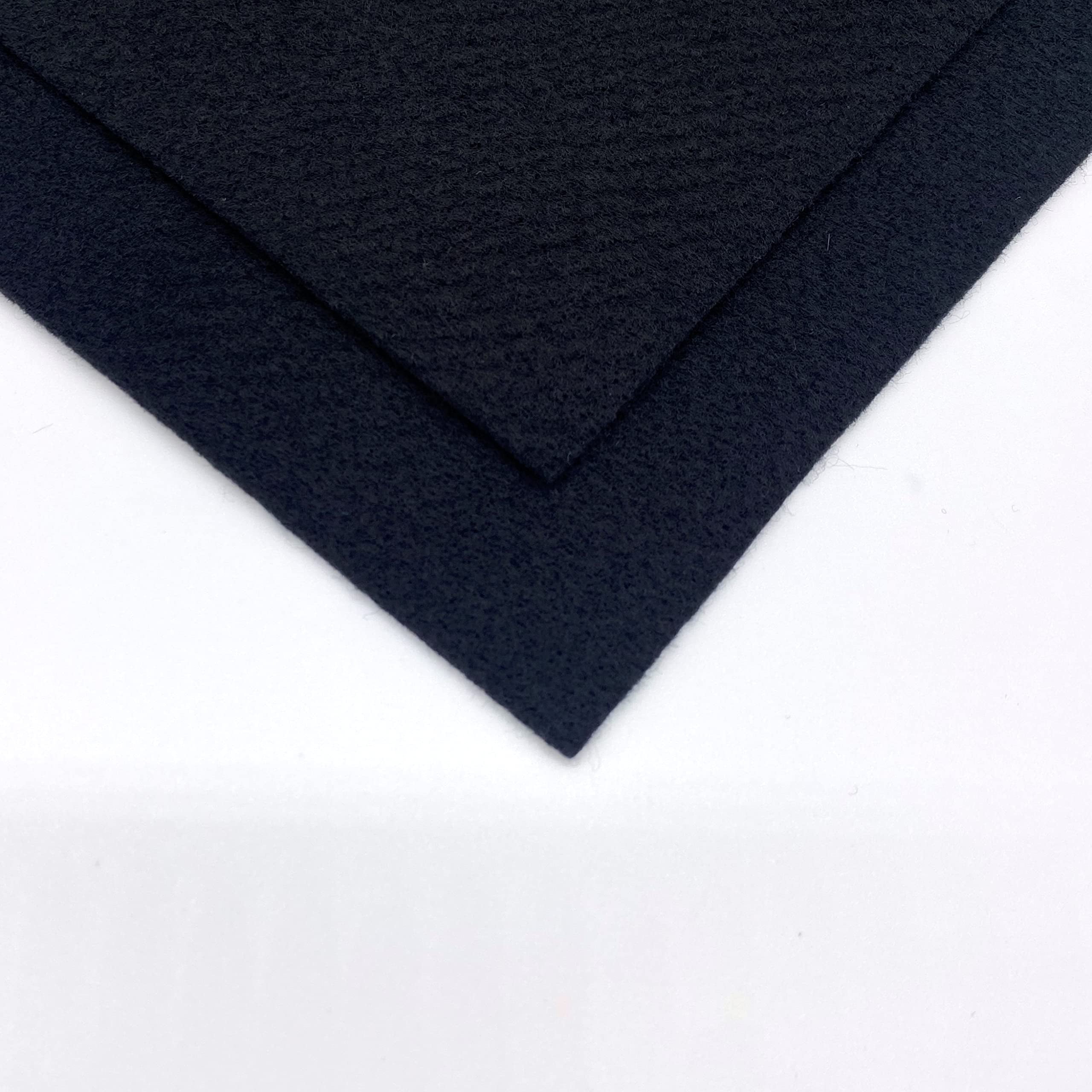 Ice Fabrics Craft Felt Fabric by The Yard - 72" Wide Acrylic Felt for DIY Arts & Crafts - Black - 20 Yards