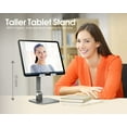 thumbnail image 3 of Soporte de aluminio para iPad, soporte ajustable para iPad para escritorio, soporte para tableta de escritorio para iPad Pro 12.9 11, iPad Air Mini 4 5 y más tabletas de 4 a 13 pulgadas, gris, 3 of 3