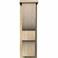 thumbnail image 2 of 8"W x 14"D x 26"H Ridgewood Rough Sawn Corbel w/Backplate, Douglas Fir, 2 of 9