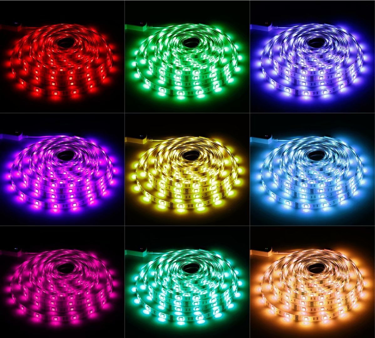 TORCHSTAR DC 12V LED RGB Strip Light, Work with Smart Phone App